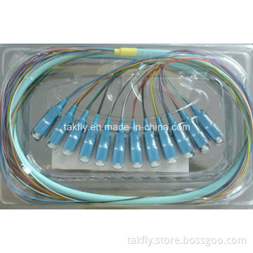 Sc 12cores Fiber Optic Pigtail/Bundle Multi-Fiber Pigtail